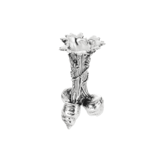 Silver-Plated Fish Shape Vase Les Collections Historiques